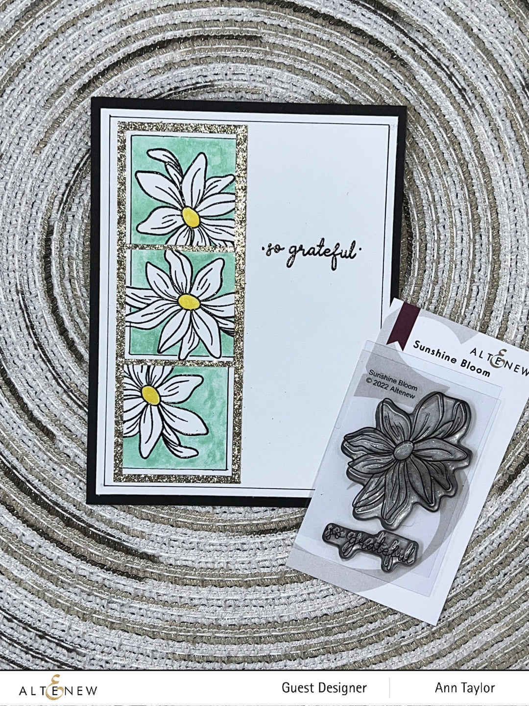 Altenew Gardens Around the World Mini Stamp Bundle featuring various garden-themed rubber stamps in a compact set.
