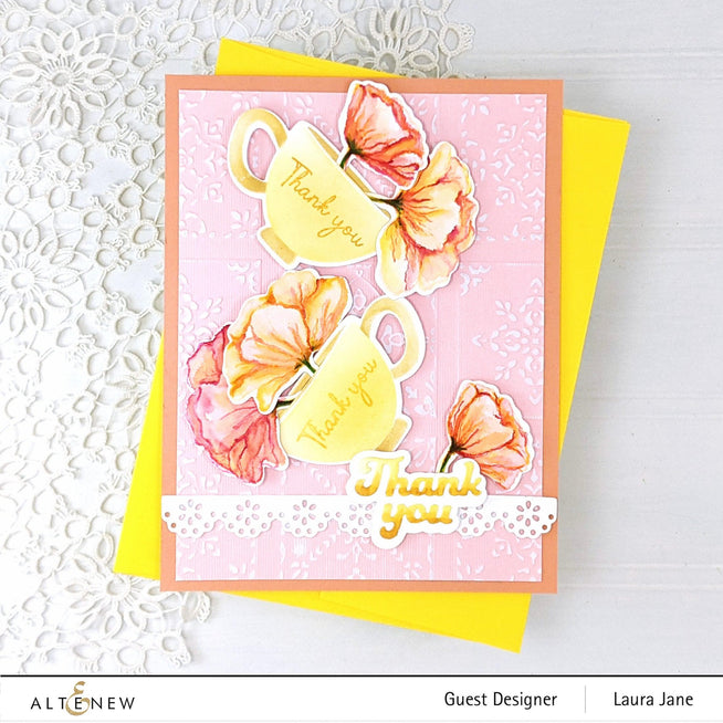 Altenew Gardens Around the World Mini Stamp Bundle featuring various garden-themed stamps on a white background.