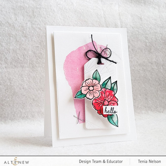 Altenew Gardens Around the World Mini Stamp Bundle featuring various garden-themed rubber stamps for crafting projects.