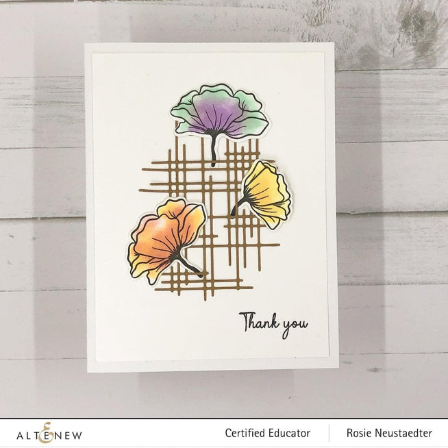 Altenew Gardens Around the World Mini Stamp Bundle featuring colorful garden-themed rubber stamps for crafting.