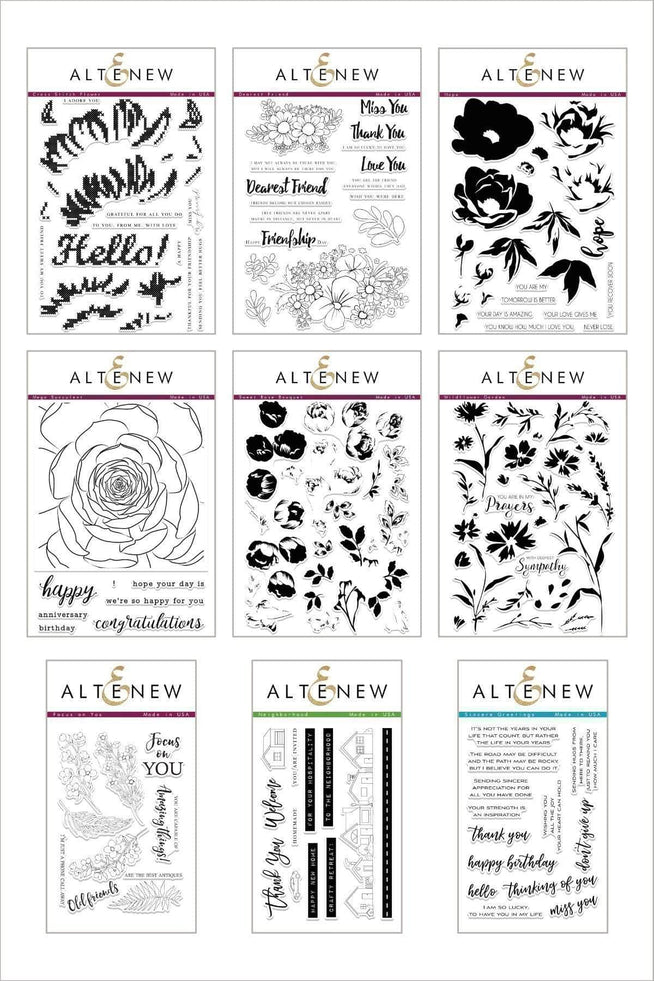 Altenew Stamp Bundle Z - Stitched With Hope Stamp Bundle