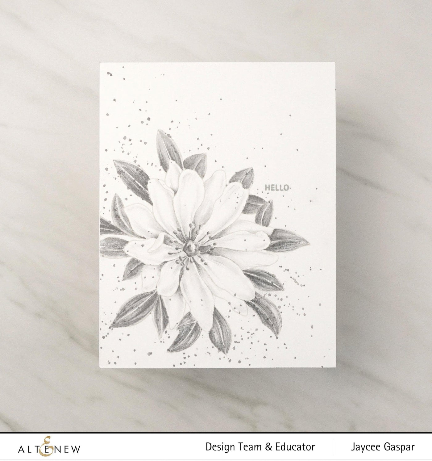 Altenew Stamp & Coloring Pencil Bundle Paint-A-Flower: Wood Anemone & Woodless Coloring Pencils Bundle