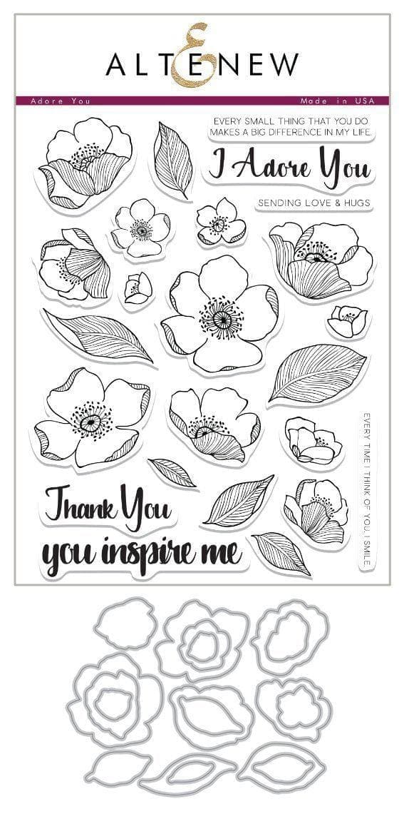 Altenew Stamp & Die Bundle Adore You Stamp & Die Bundle