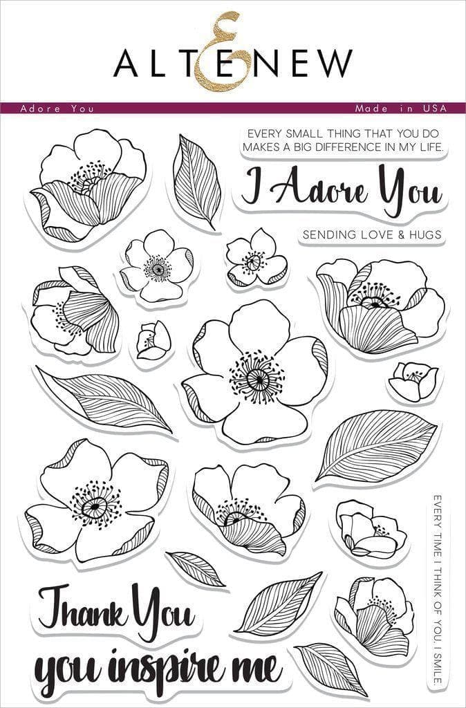 Altenew Stamp & Die Bundle Adore You Stamp & Die Bundle