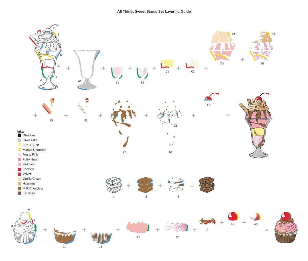 Altenew Stamp & Die Bundle All Things Sweet Stamp & Die Bundle