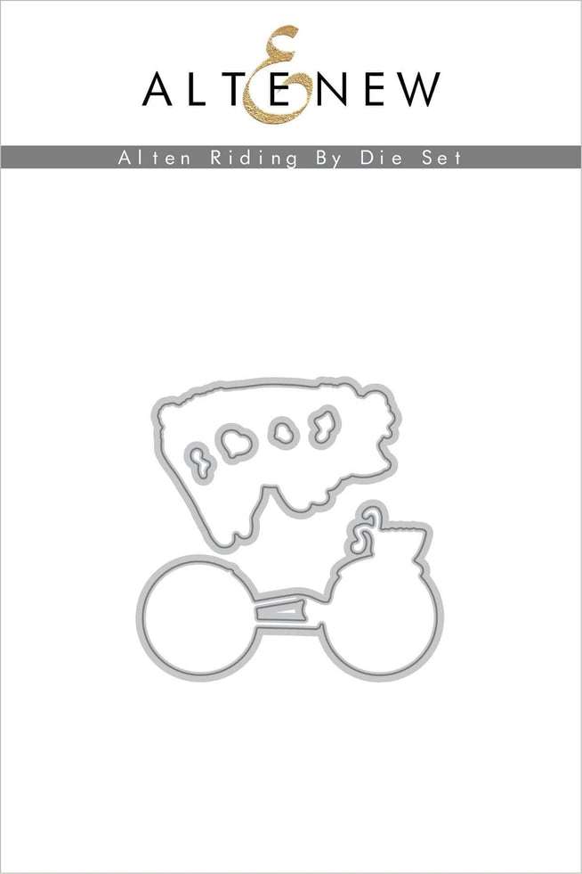 Altenew Riding By stamp and die bundle featuring a detailed horse and rider design for crafting and card making.