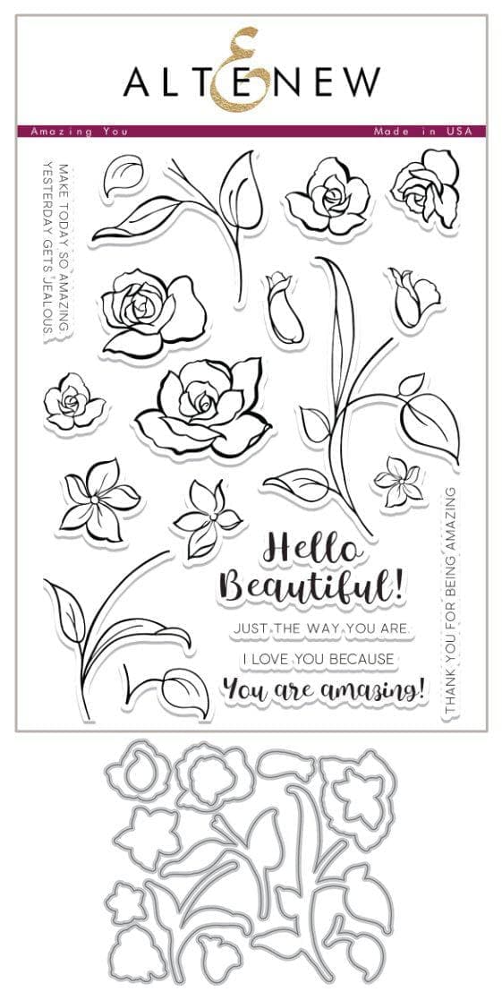 Altenew Stamp & Die Bundle Amazing You Stamp & Die Bundle