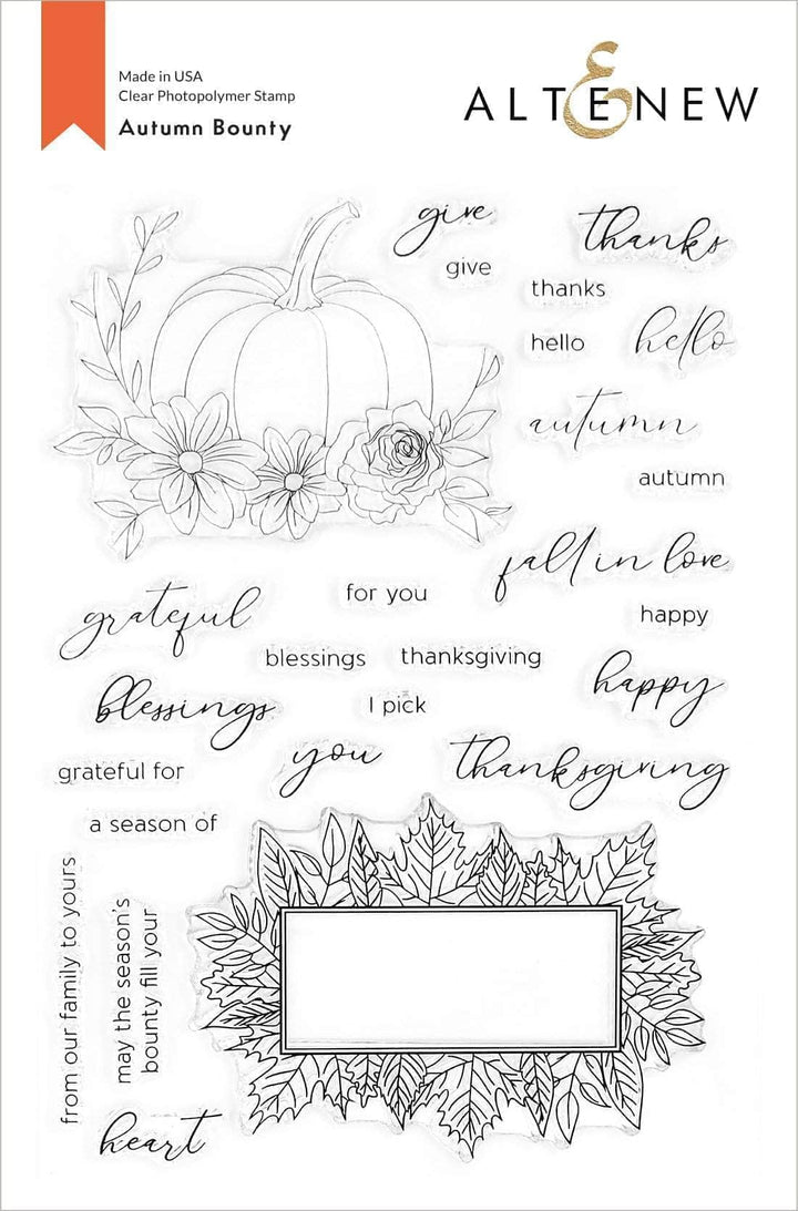 Altenew Stamp & Die Bundle Autumn Bounty