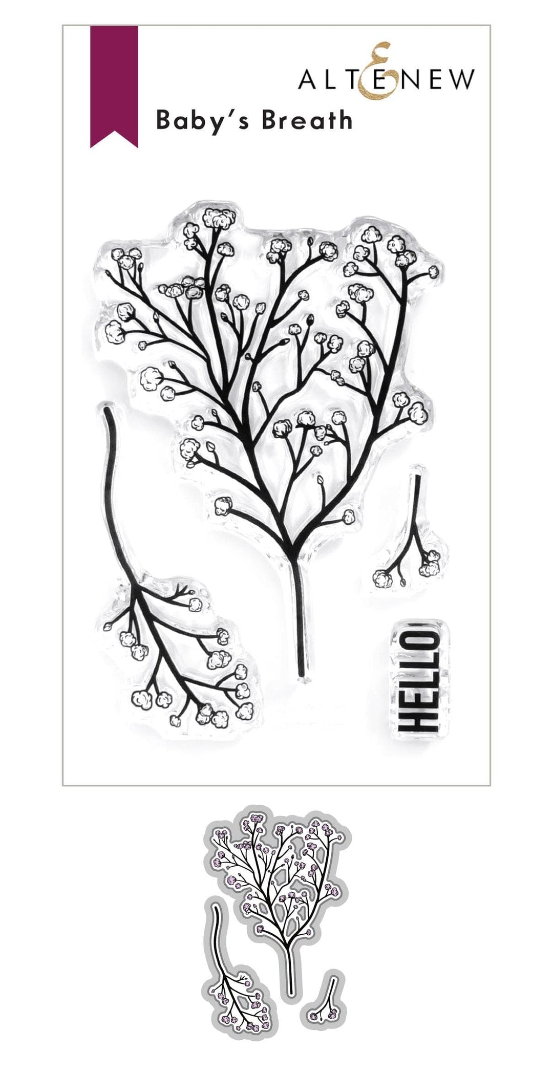 Altenew Stamp & Die Bundle Baby's Breath Stamp & Die Bundle