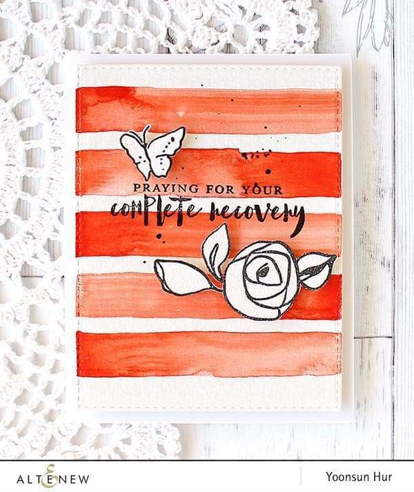 Altenew Stamp & Die Bundle Bamboo Rose Stamp & Die Bundle