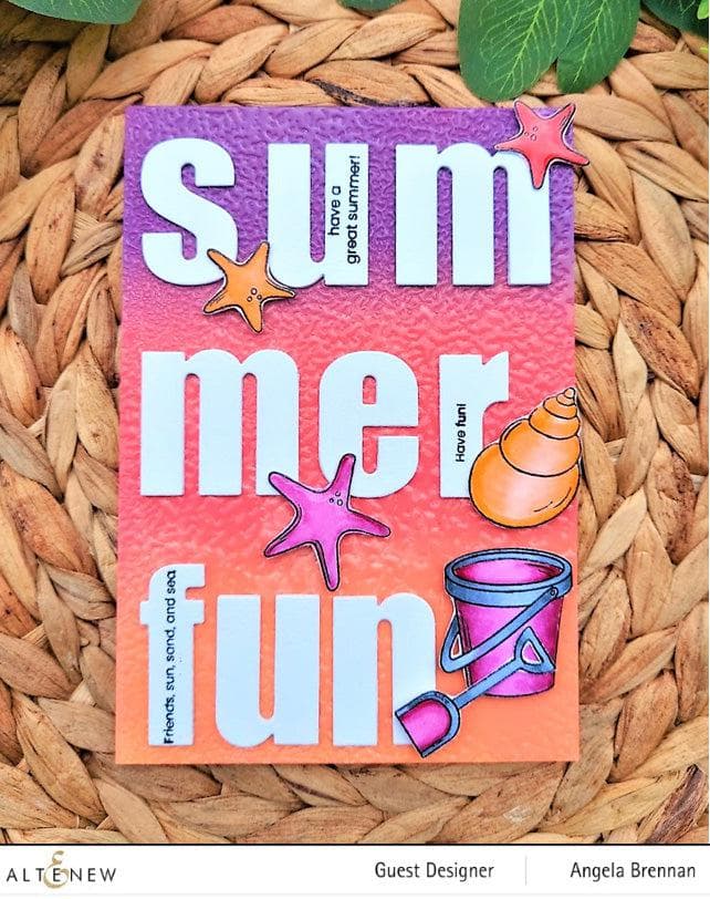 Altenew Stamp & Die Bundle Beach Bucket Stamp & Die Bundle