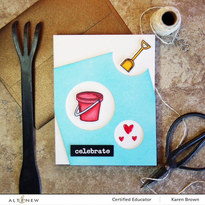 Altenew Stamp & Die Bundle Beach Bucket Stamp & Die Bundle