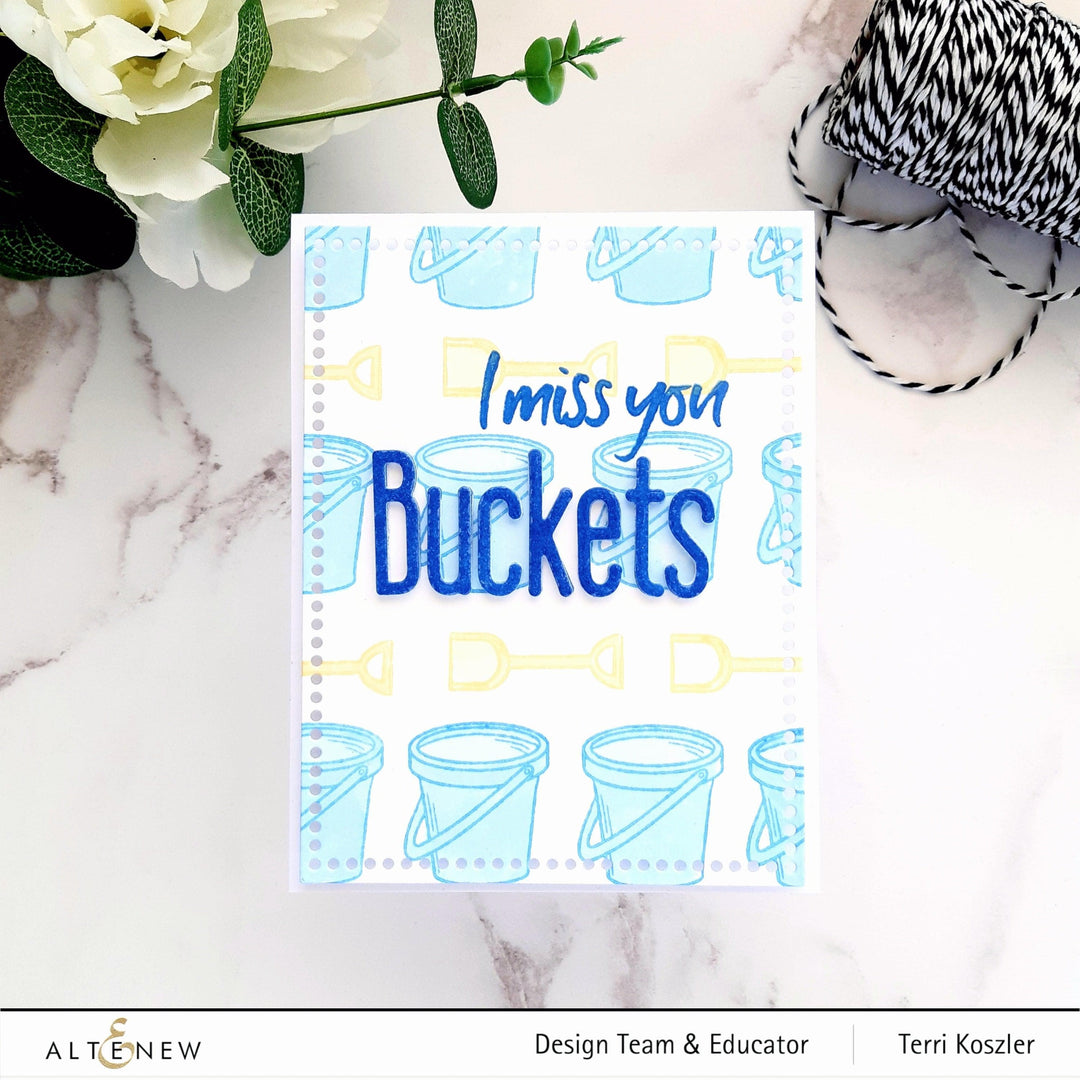 Altenew Stamp & Die Bundle Beach Bucket Stamp & Die Bundle