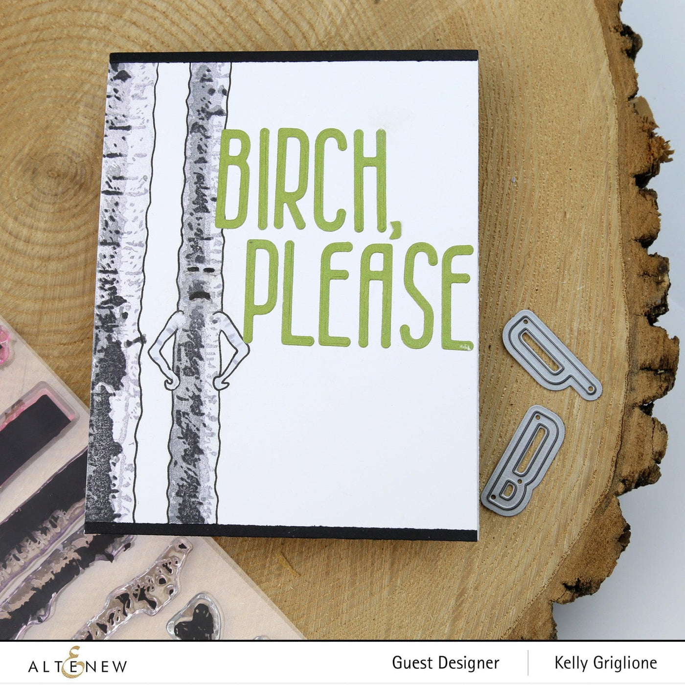 Altenew Stamp & Die Bundle Birch Impressionism Stamp & Die Bundle