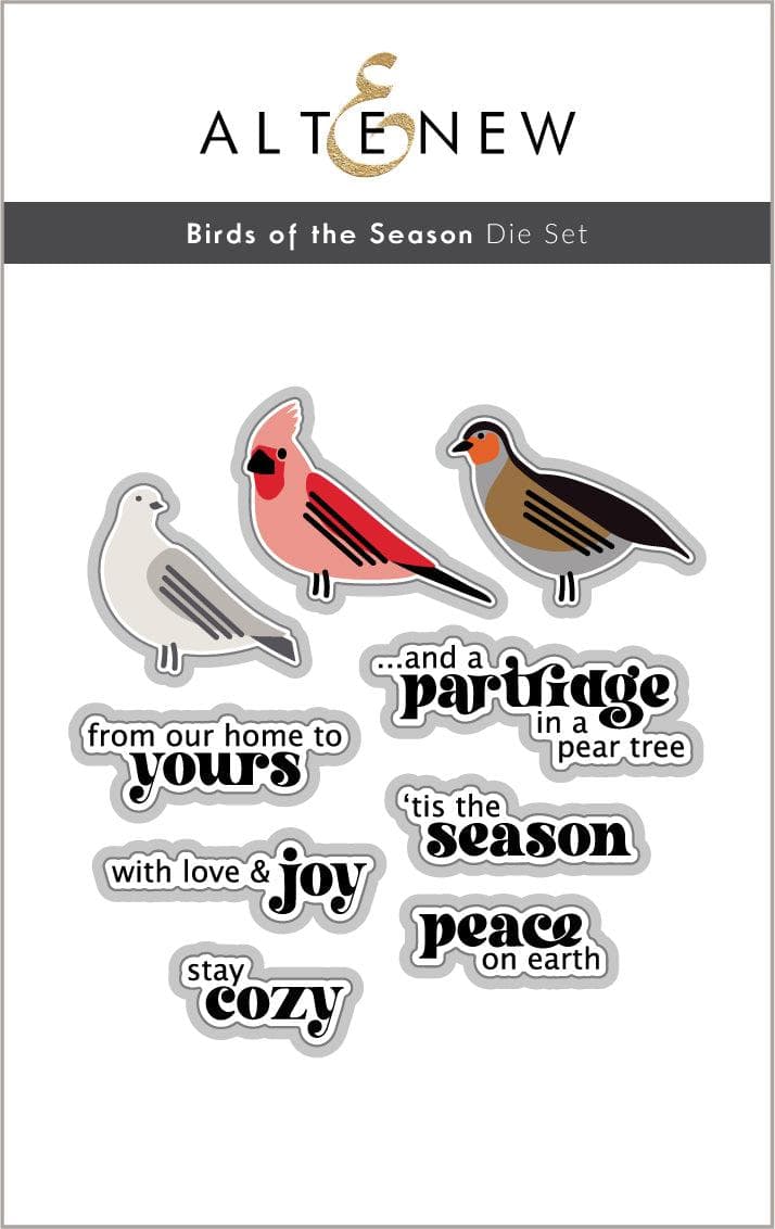 Altenew Stamp & Die Bundle Birds Of The Season