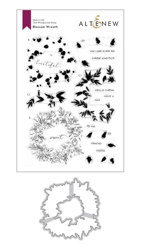 Altenew Stamp & Die Bundle Blossom Wreath Stamp & Die Bundle