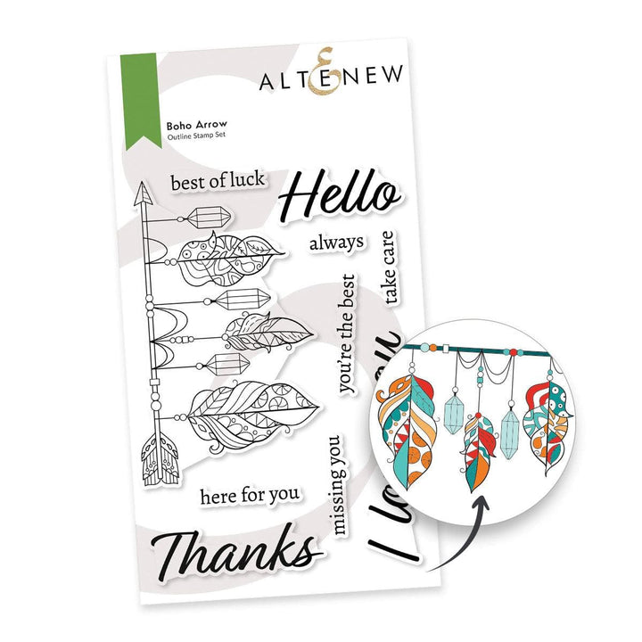 Altenew Stamp & Die Bundle Boho Arrow
