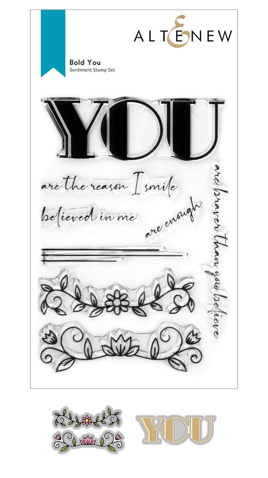 Altenew Stamp & Die Bundle Bold You Stamp & Die Bundle