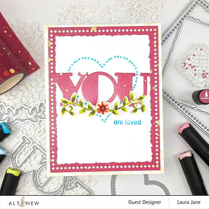 Altenew Stamp & Die Bundle Bold You Stamp & Die Bundle