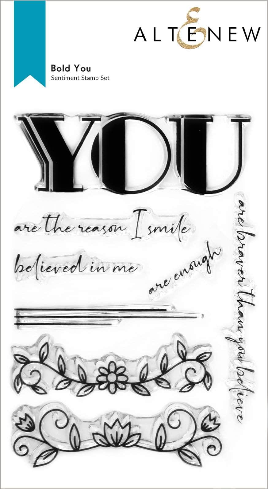 Altenew Stamp & Die Bundle Bold You Stamp & Die Bundle