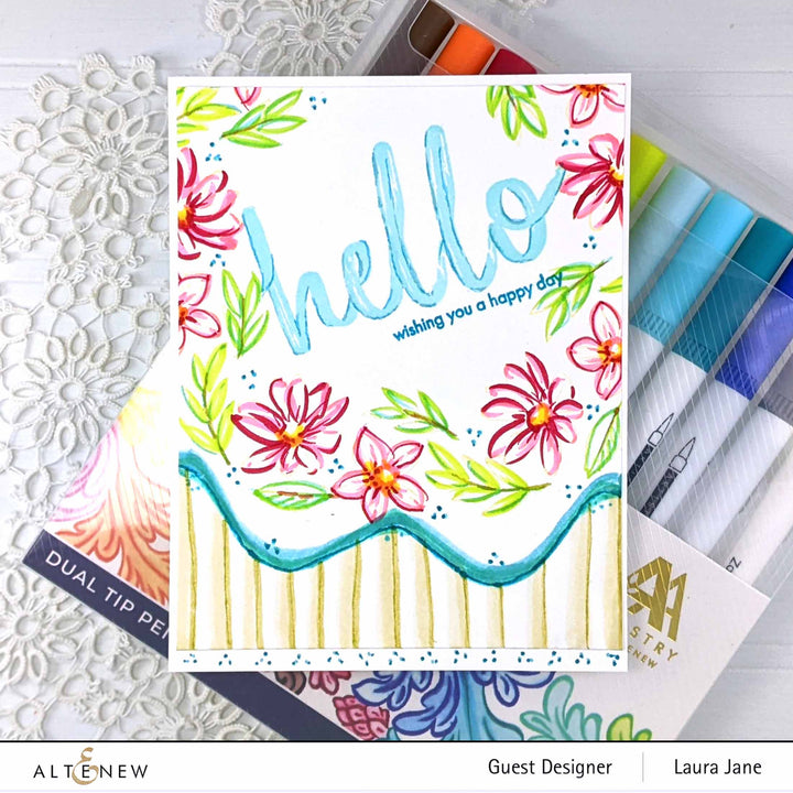 Altenew Stamp & Die Bundle Botanical Wreath Builder