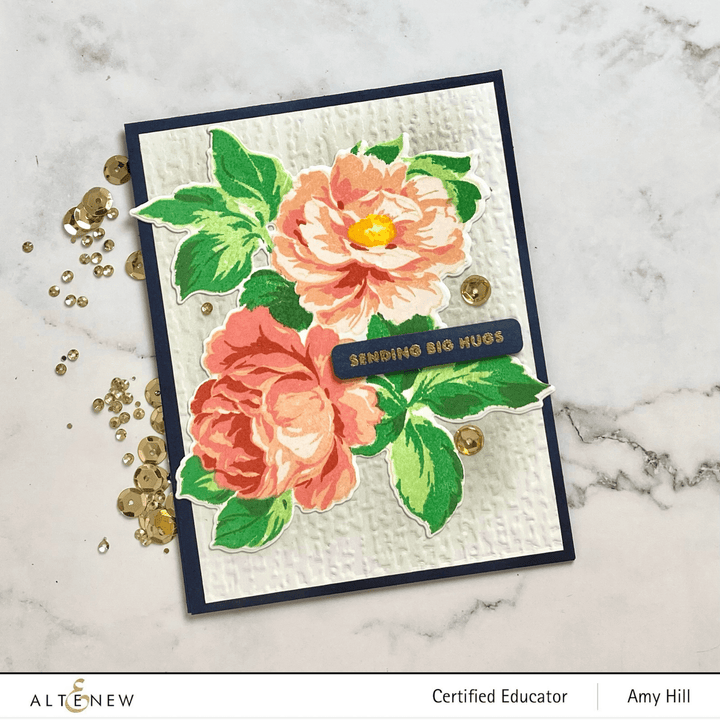 Altenew Stamp & Die Bundle Bountiful Bouquet Stamp & Die Bundle