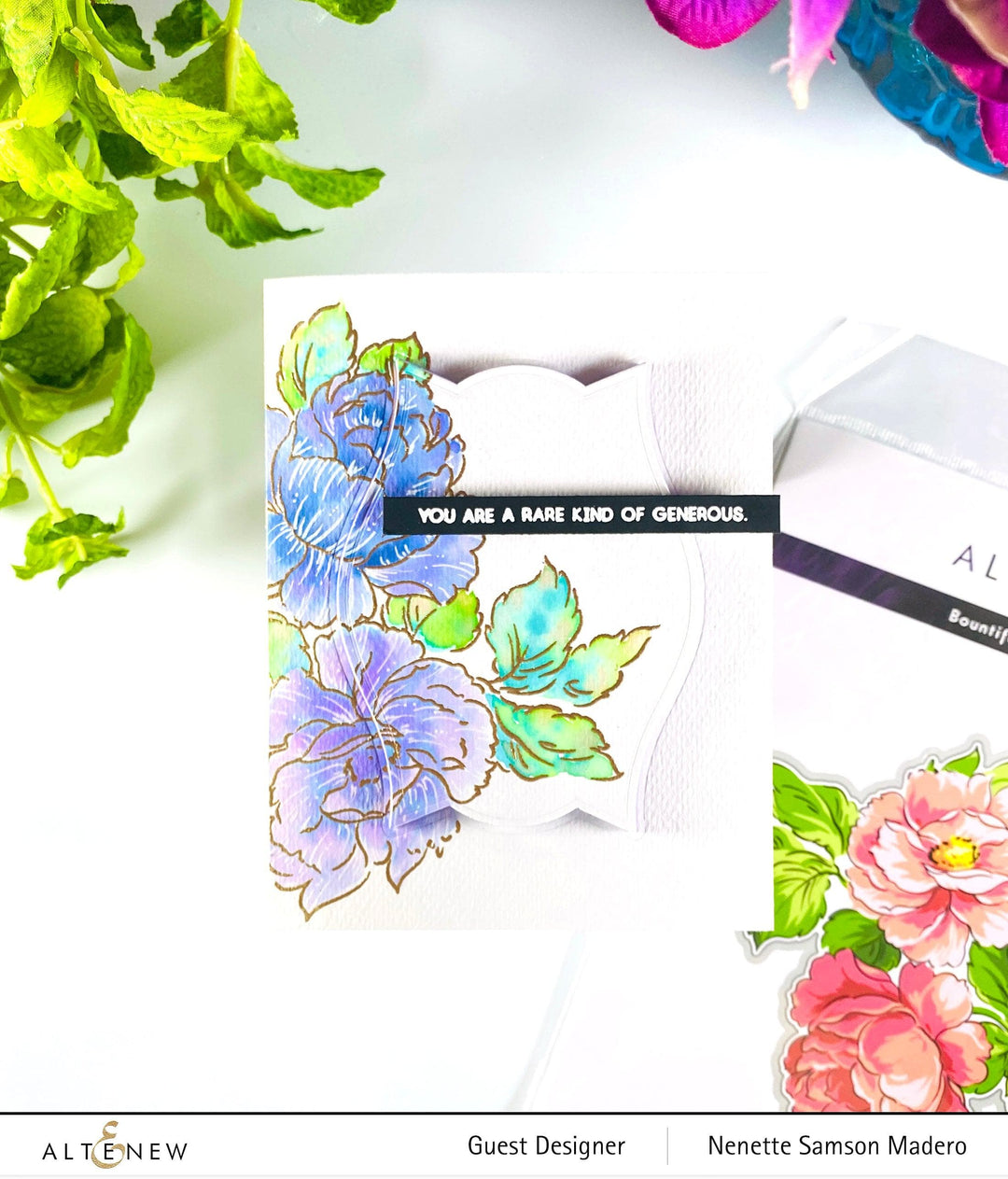 Altenew Stamp & Die Bundle Bountiful Bouquet Stamp & Die Bundle