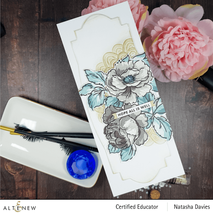 Altenew Stamp & Die Bundle Bountiful Bouquet Stamp & Die Bundle