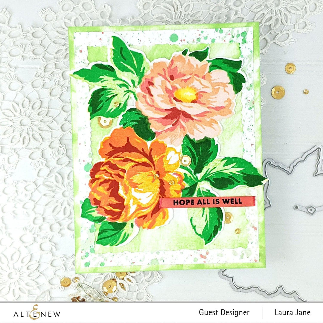 Altenew Stamp & Die Bundle Bountiful Bouquet Stamp & Die Bundle
