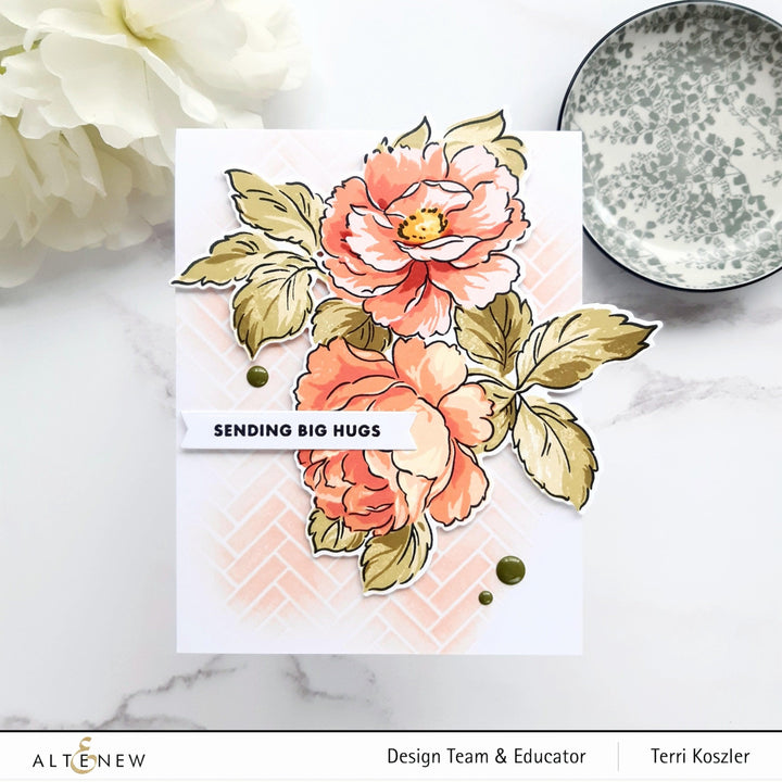 Altenew Stamp & Die Bundle Bountiful Bouquet Stamp & Die Bundle