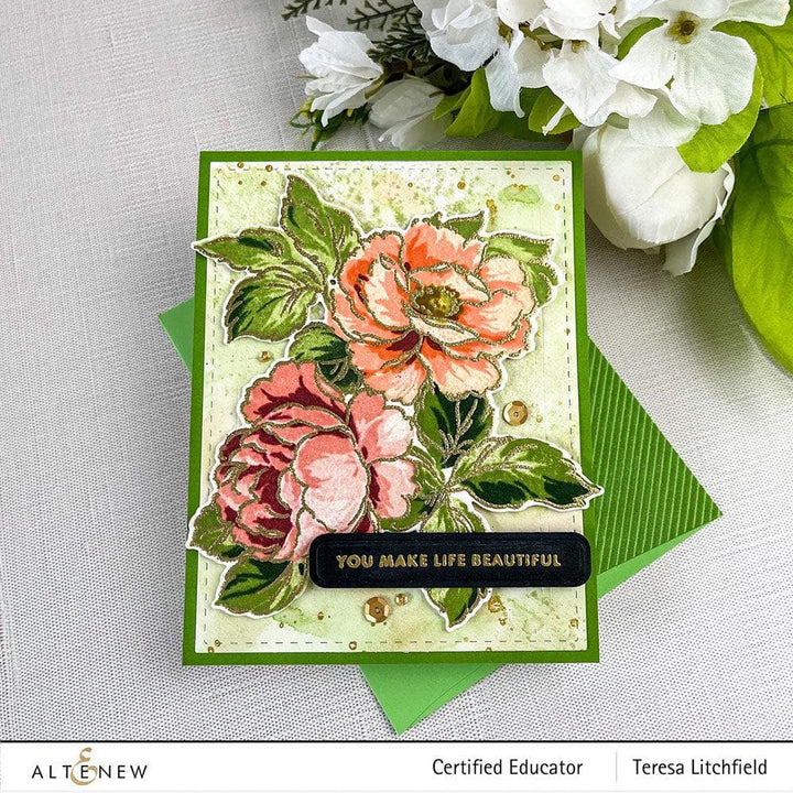 Altenew Stamp & Die Bundle Bountiful Bouquet Stamp & Die Bundle