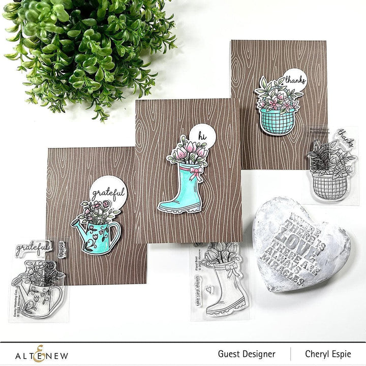 Altenew Stamp & Die Bundle Bouquet Basket Stamp & Die Bundle