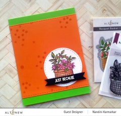 Altenew Stamp & Die Bundle Bouquet Basket Stamp & Die Bundle