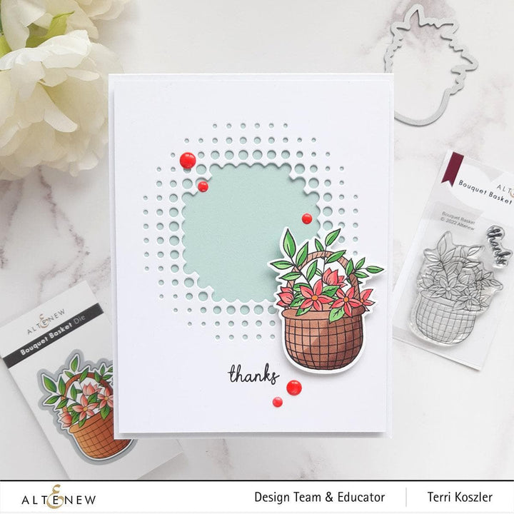 Altenew Stamp & Die Bundle Bouquet Basket Stamp & Die Bundle