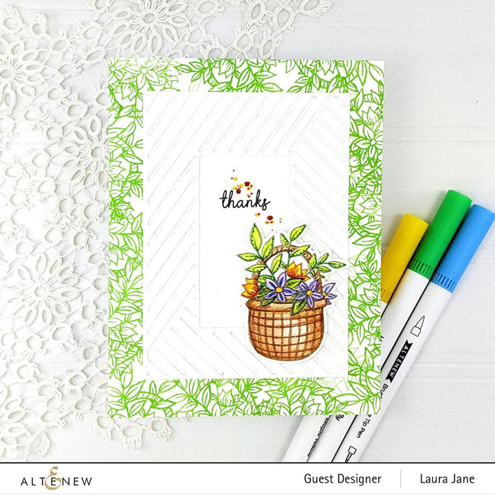 Altenew Stamp & Die Bundle Bouquet Basket Stamp & Die Bundle