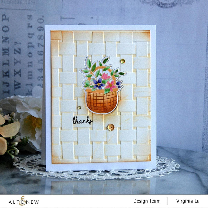 Altenew Stamp & Die Bundle Bouquet Basket Stamp & Die Bundle