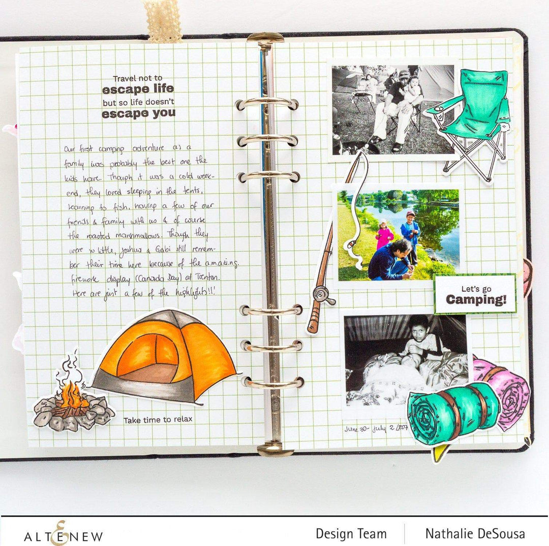 Altenew Stamp & Die Bundle Camp Life Stamp & Die Bundle