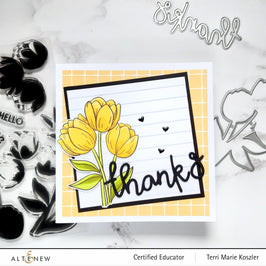 Altenew Stamp & Die Bundle Cartoon Tulips Stamp & Die Bundle