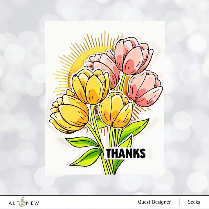 Altenew Stamp & Die Bundle Cartoon Tulips Stamp & Die Bundle