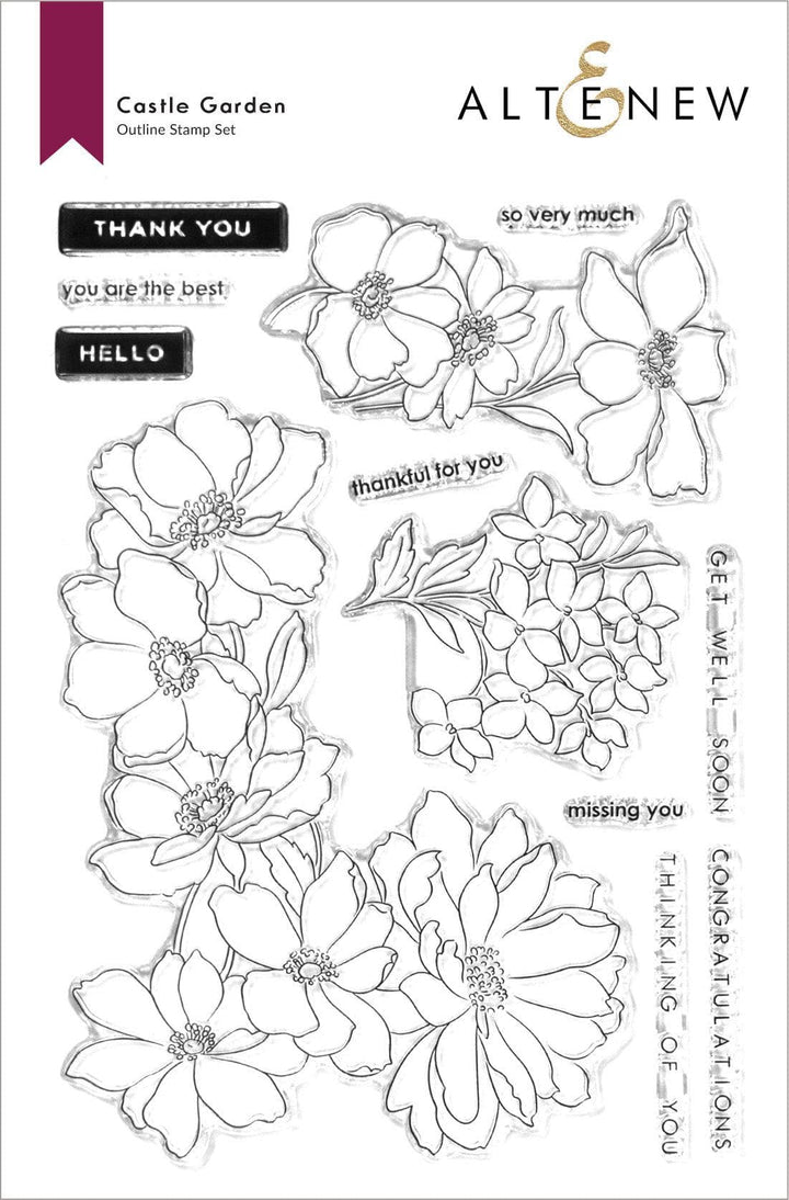 Altenew Stamp & Die Bundle Castle Garden Stamp & Die Bundle