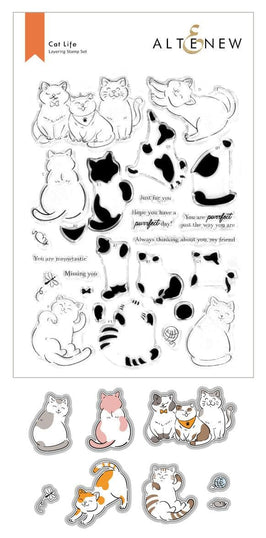 Altenew Stamp & Die Bundle Cat Life Stamp & Die Bundle