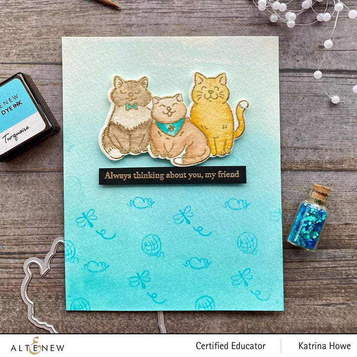 Altenew Stamp & Die Bundle Cat Life Stamp & Die Bundle