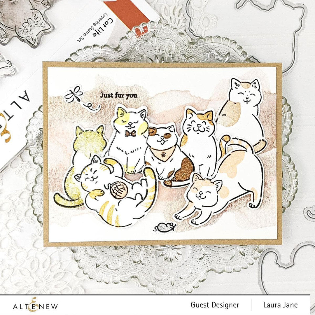 Altenew Stamp & Die Bundle Cat Life Stamp & Die Bundle