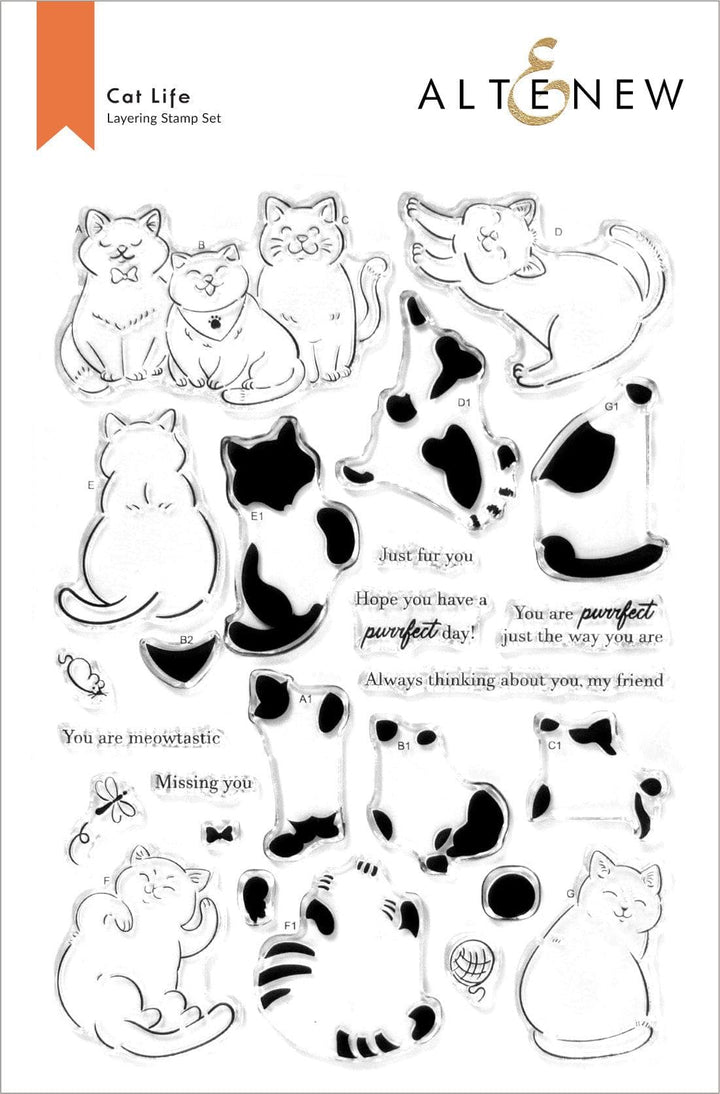 Altenew Stamp & Die Bundle Cat Life Stamp & Die Bundle