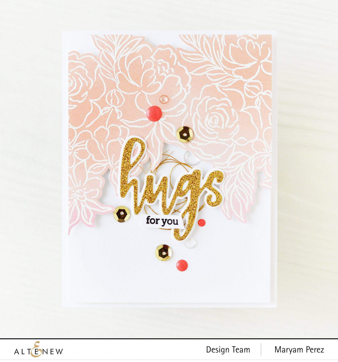 Altenew Celebrate Us & Celebrate Today Stamp and Die Bundle with floral and text designs for card making and crafting projects.