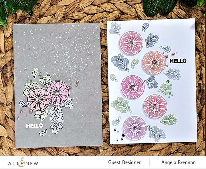 Altenew Stamp & Die Bundle Circle and Feathers Stamp & Die Bundle