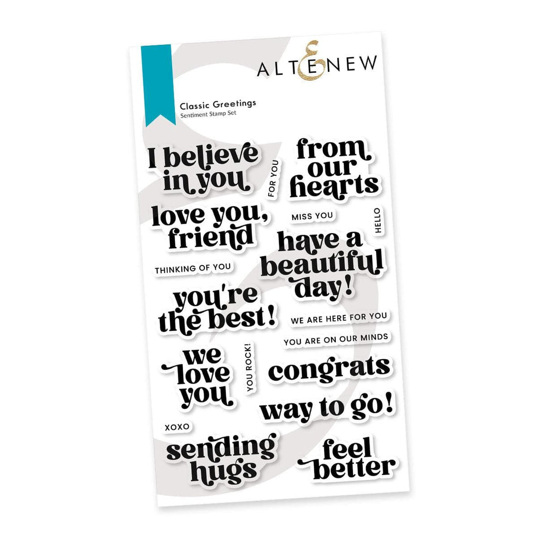 Altenew Stamp & Die Bundle Classic Greetings