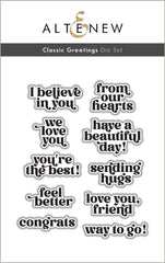 Altenew Stamp & Die Bundle Classic Greetings