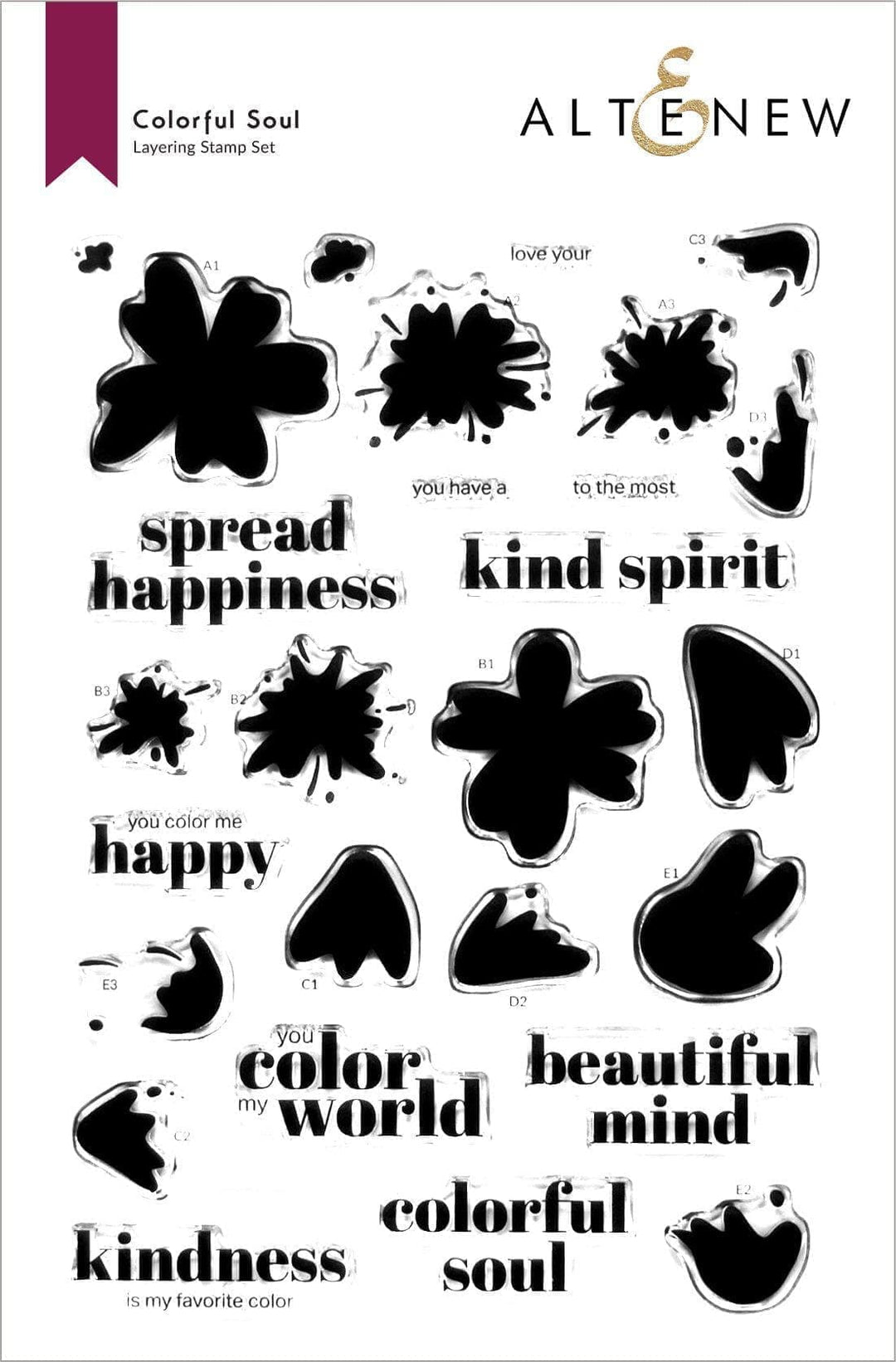 Altenew Stamp & Die Bundle Colorful Soul Stamp & Die Bundle