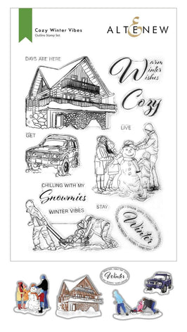 Altenew Stamp & Die Bundle Cozy Winter Vibes Stamp & Die Bundle
